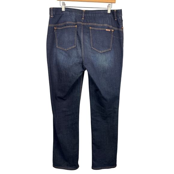 Women’s Chicos Size 2 Dark Blue Straight Leg Jeans - Picture 3 of 5